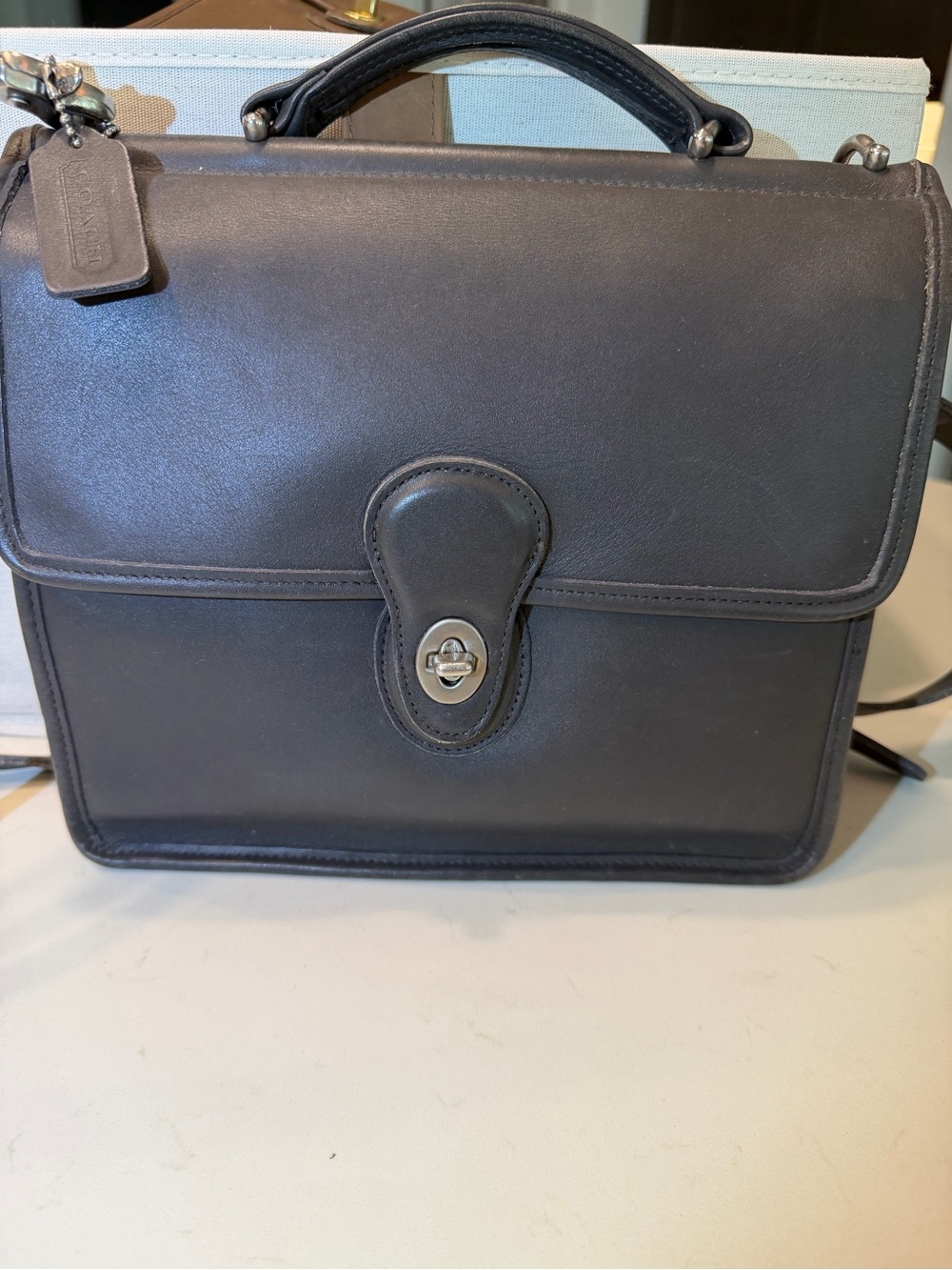 Vintage Coach Willis 9927 grey nickel